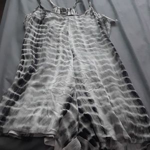 Tye dye Black & White Romper